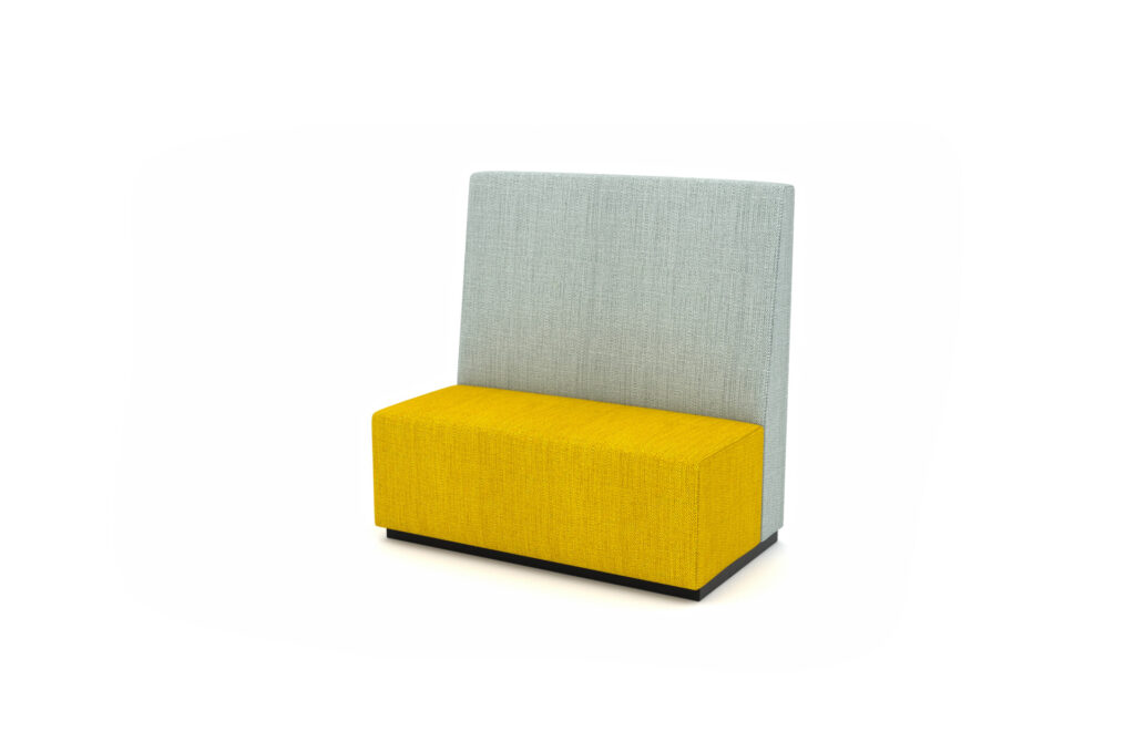 Benny modular breakout seating with high back in studio setting