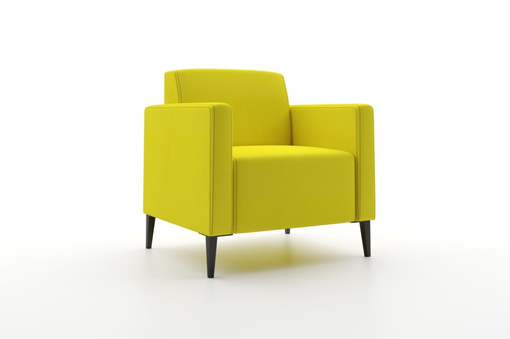 STE 013 modular breakout seating in yellow upholstered finish - 2020 Furniture