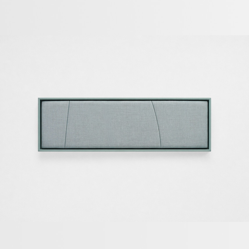Soma acoustic office pod wall panel with upholstered finish