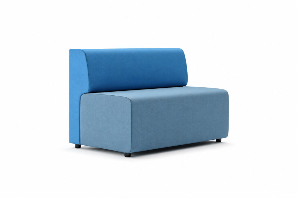 ALL 05 Ally modular breakout seating with two-tone blue upholstery