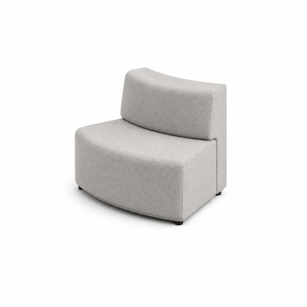 Ally modular breakout seating unit with curved backrest