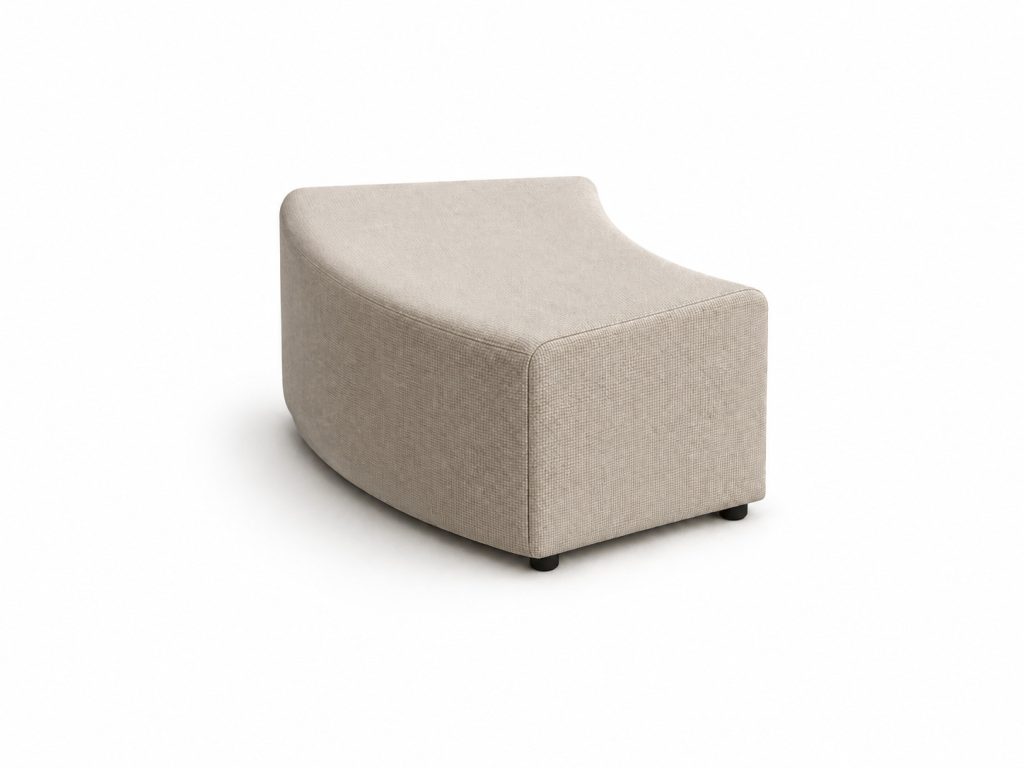 ALL 23 Ally modular breakout seating module with curved back and upholstered finish