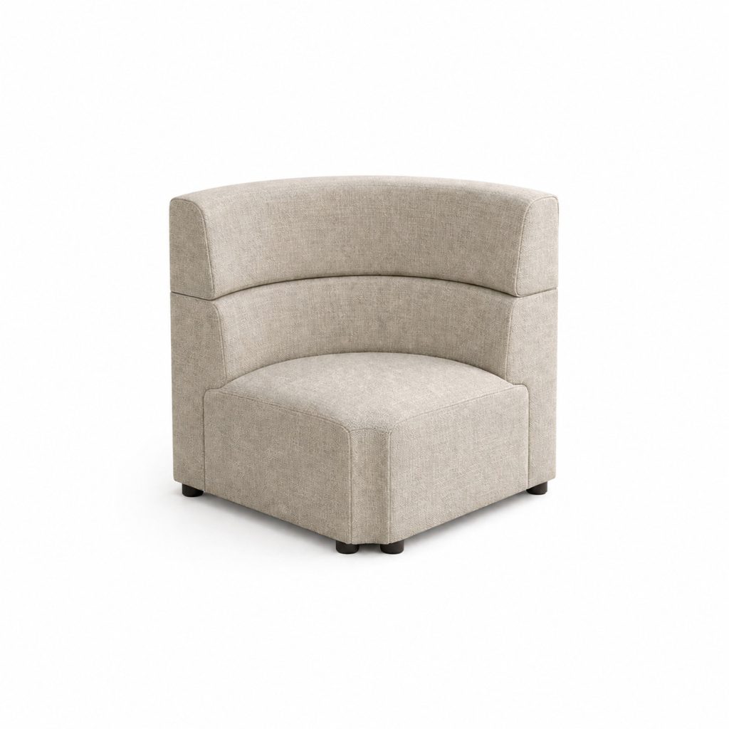 Ally modular breakout seating corner unit in upholstered finish — 2020 Furniture