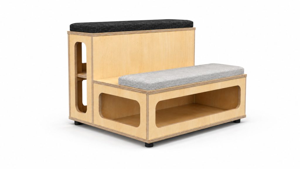 CAV 04 Cavea two-tier modular breakout seating with storage — 2020 Furniture