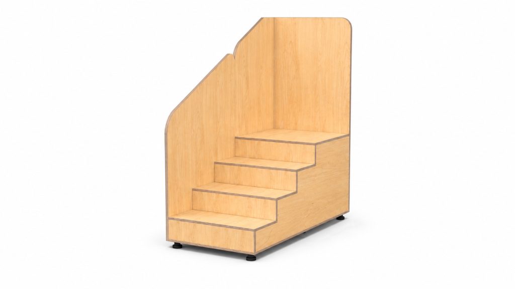 CAV 09R Cavea modular tiered seating unit with four steps