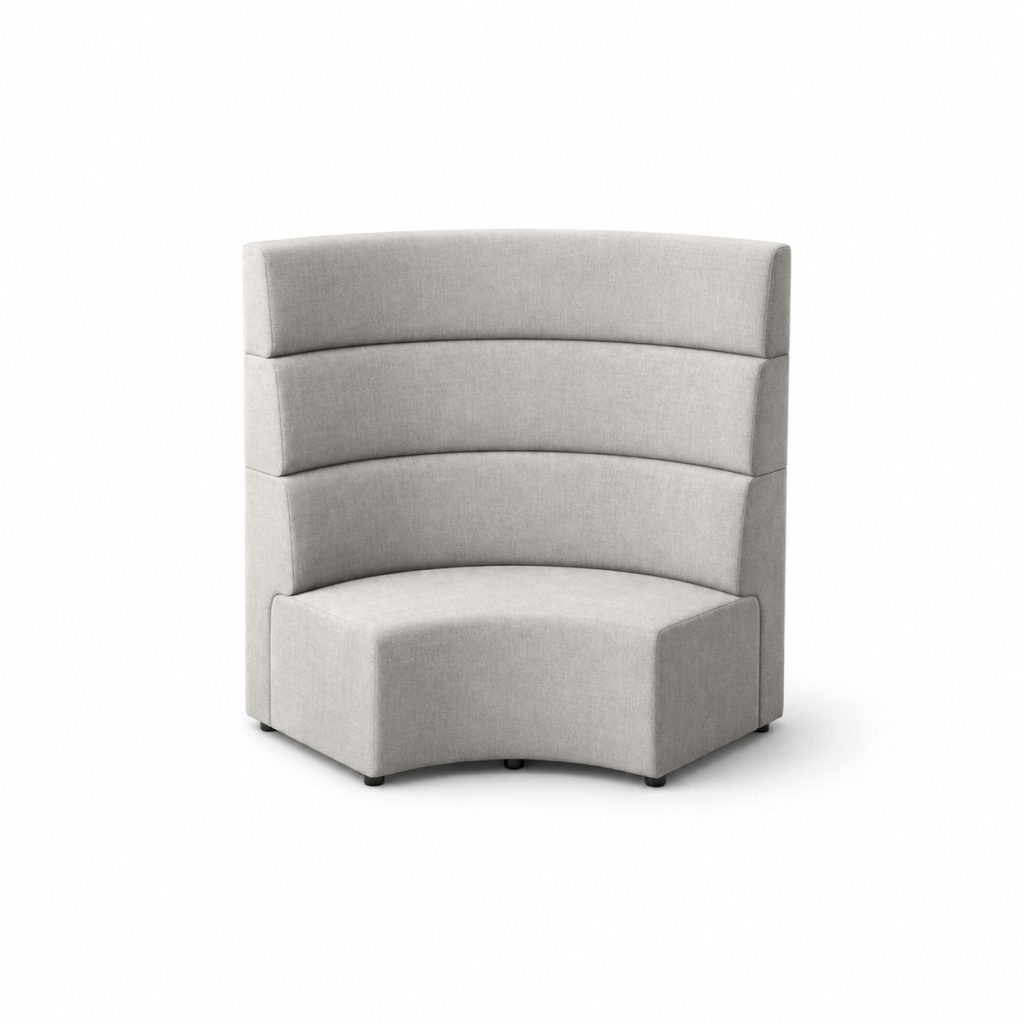 Ally modular breakout seating unit with high back in upholstered finish