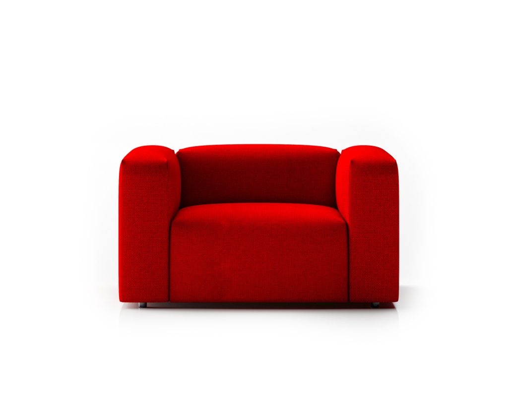 LIN 20 Lincs modular breakout armchair in red upholstered finish — 2020 Furniture