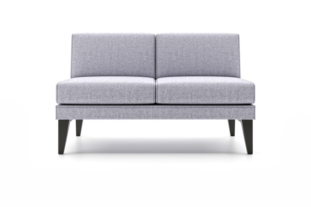 MIL 05 Milo two-seater modular breakout seating in upholstered finish — 2020 Furniture