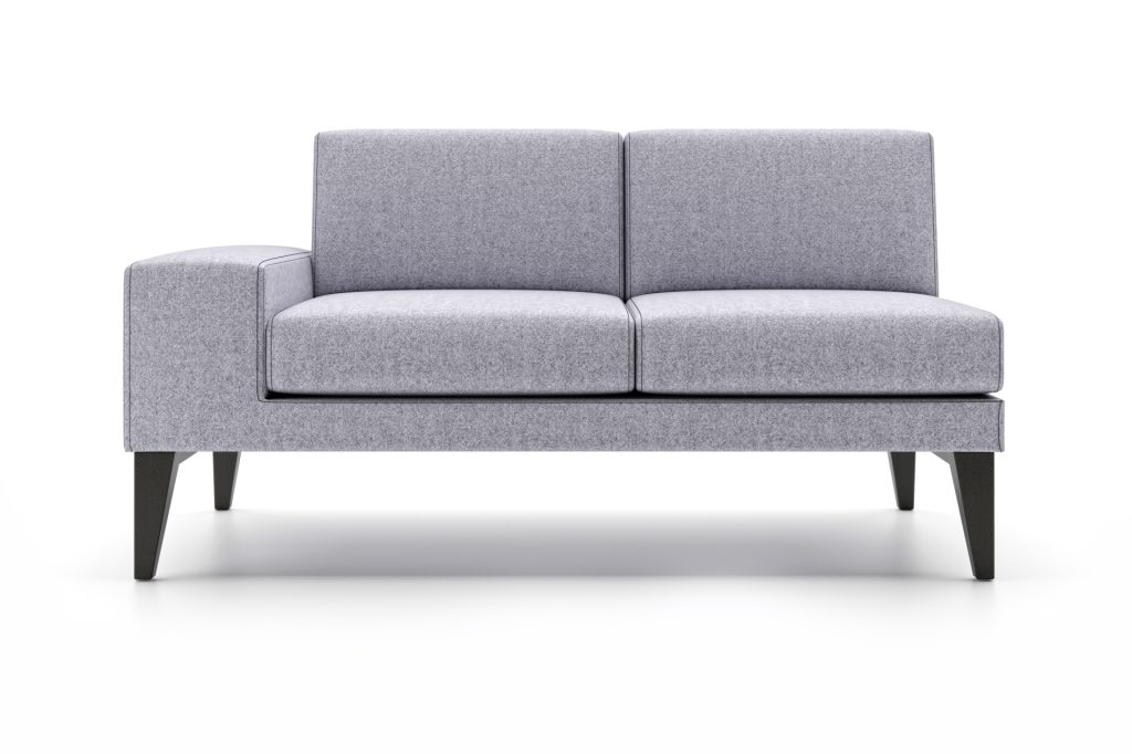 MIL 03 Milo modular breakout seating with single armrest — 2020 Furniture