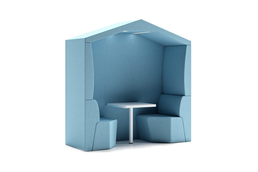 THI 09 Thinkpod acoustic office pod with integrated table and lighting