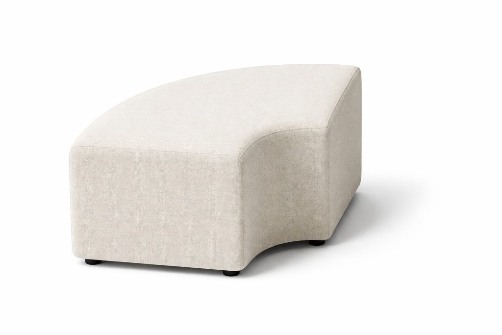 ALL 20 Ally modular breakout seating unit with curved back on a white background