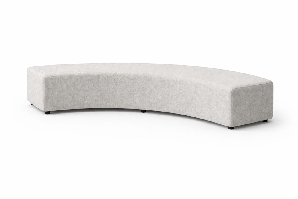 ALL 22 Ally curved modular breakout seating unit with upholstered finish