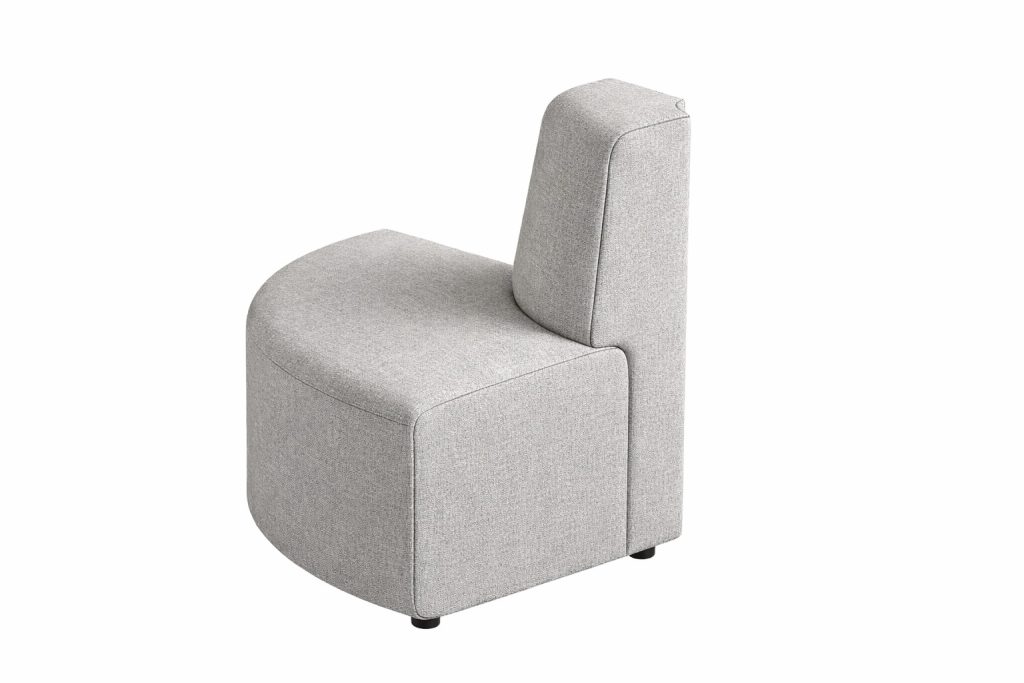 Ally modular breakout seating with high back in upholstered finish