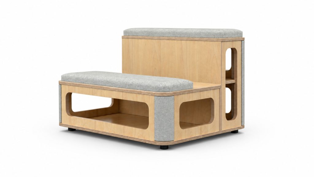 CAV 01 Cavea two-tier modular breakout seating with integrated storage — 2020 Furniture
