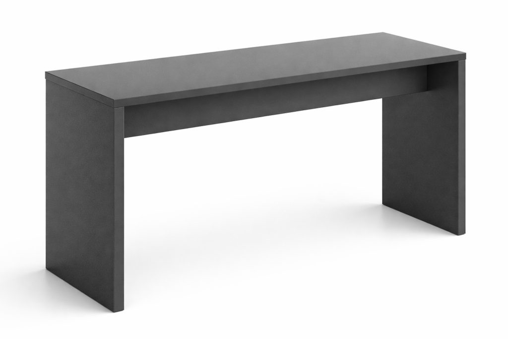 MOR 03 office table with rectangular top and panel legs