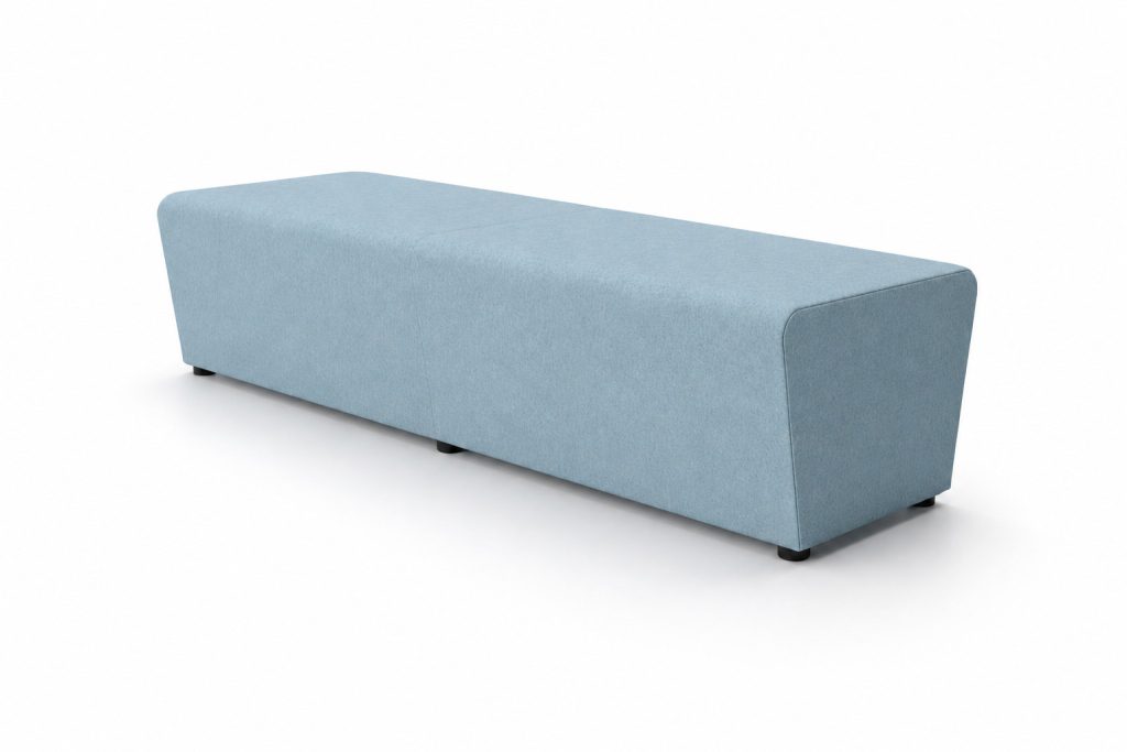 NAL 03 Ally modular breakout seating bench in upholstered finish - 2020 Furniture