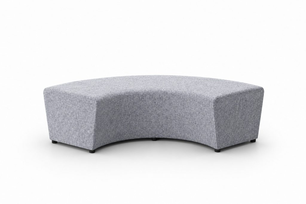 NAL 02 Ally curved modular breakout seating in upholstered finish - 2020 Furniture