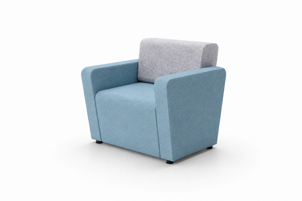 NAL 08 Ally modular breakout armchair with two-tone upholstery - 2020 Furniture