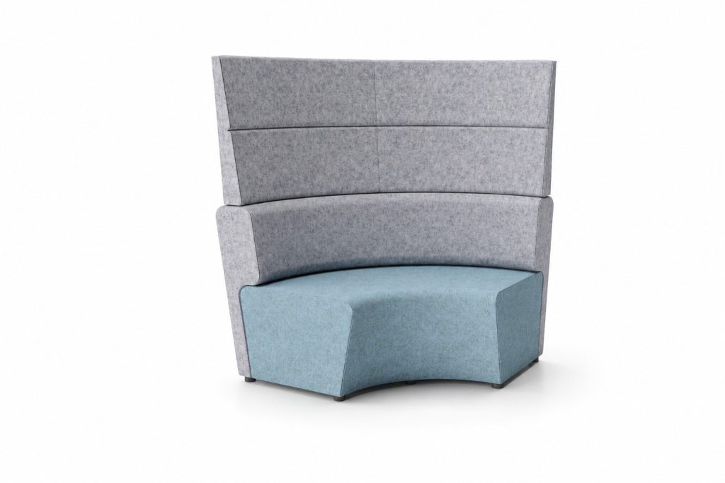 NAL 27 modular breakout seating with high back and curved seat