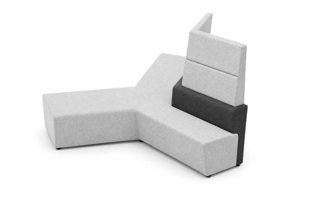 NAL 29 Ally modular breakout seating with backrest in upholstered finish — 2020 Furniture
